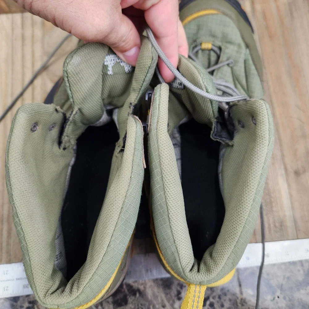 Keen Marshall Mid WP Mens 14 Waterproof Hiking Boots Olive Green Yellow 1009542